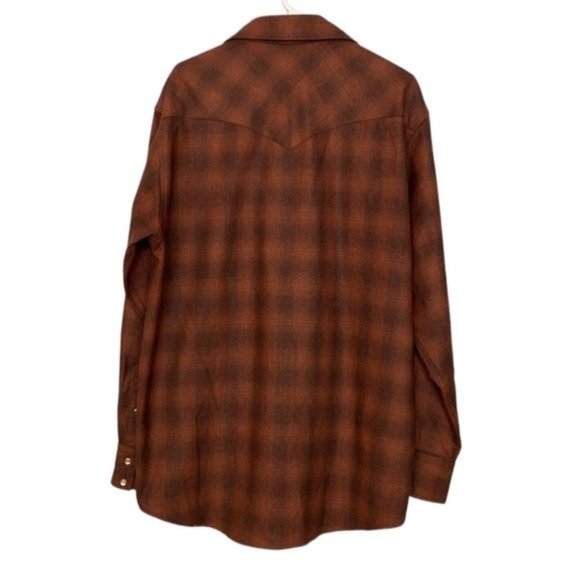 SOLD Pendleton PLAID SNAP-FRONT WESTERN CANYON SHIRT - Picture 2 of 4